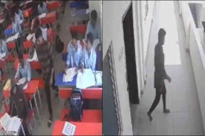 Andhra College Student Walks Out Of Classroom, Dies After Jumping Off 3rd Floor | Caught On Cam - News18